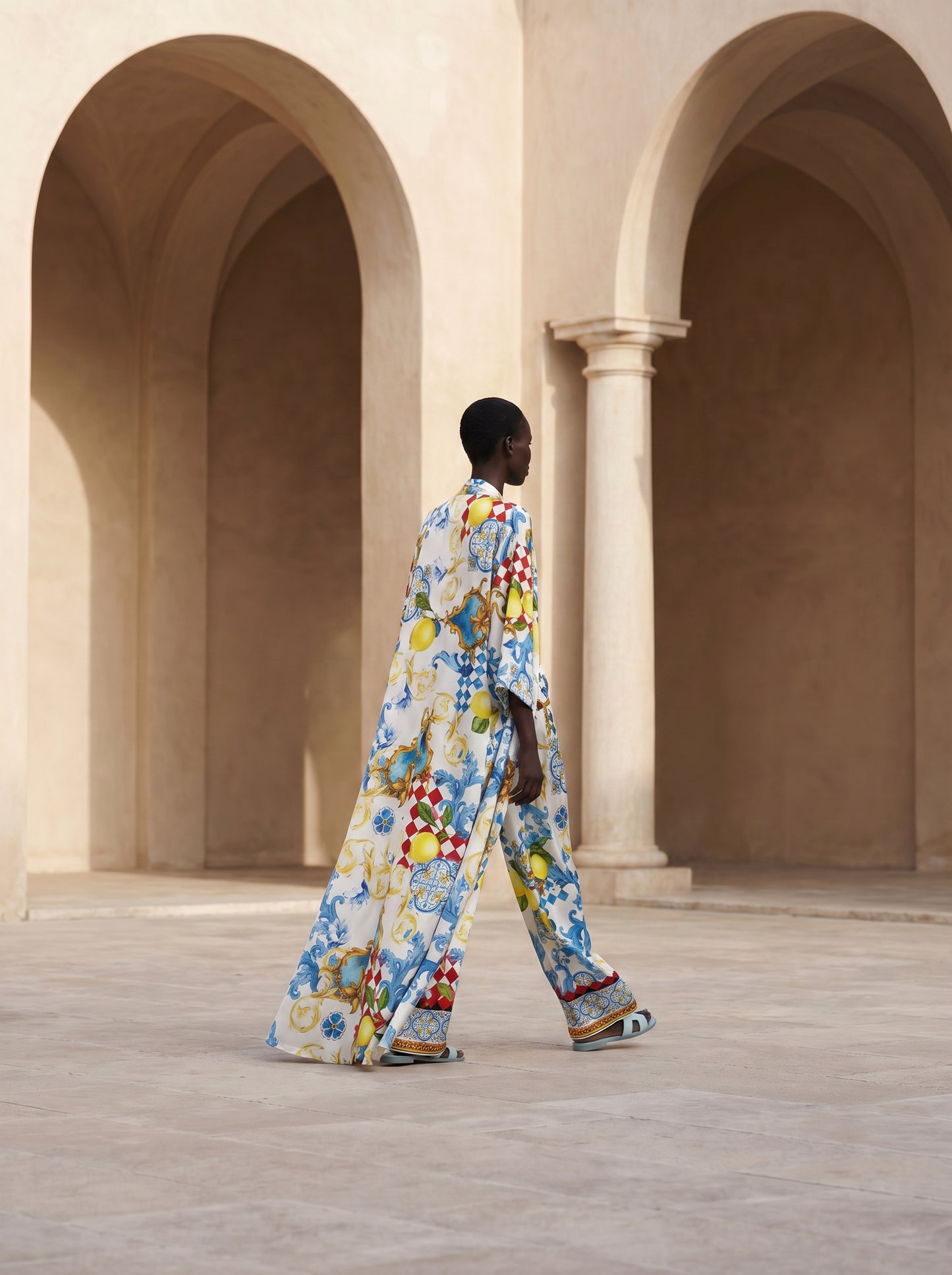 CAPRI UZUN Kimono&PANTOLON TAKIM
