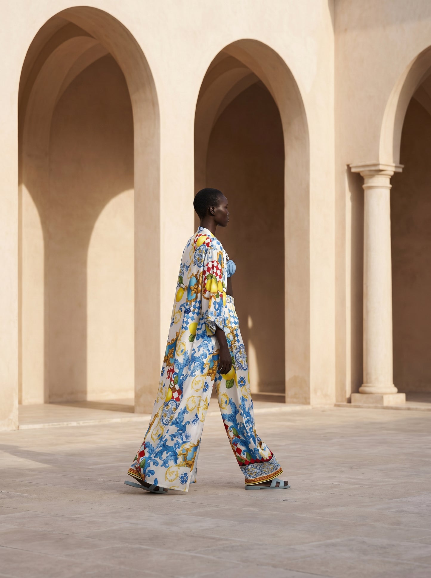 CAPRI UZUN Kimono&PANTOLON TAKIM