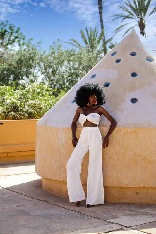 Helen Beyaz Pantolon