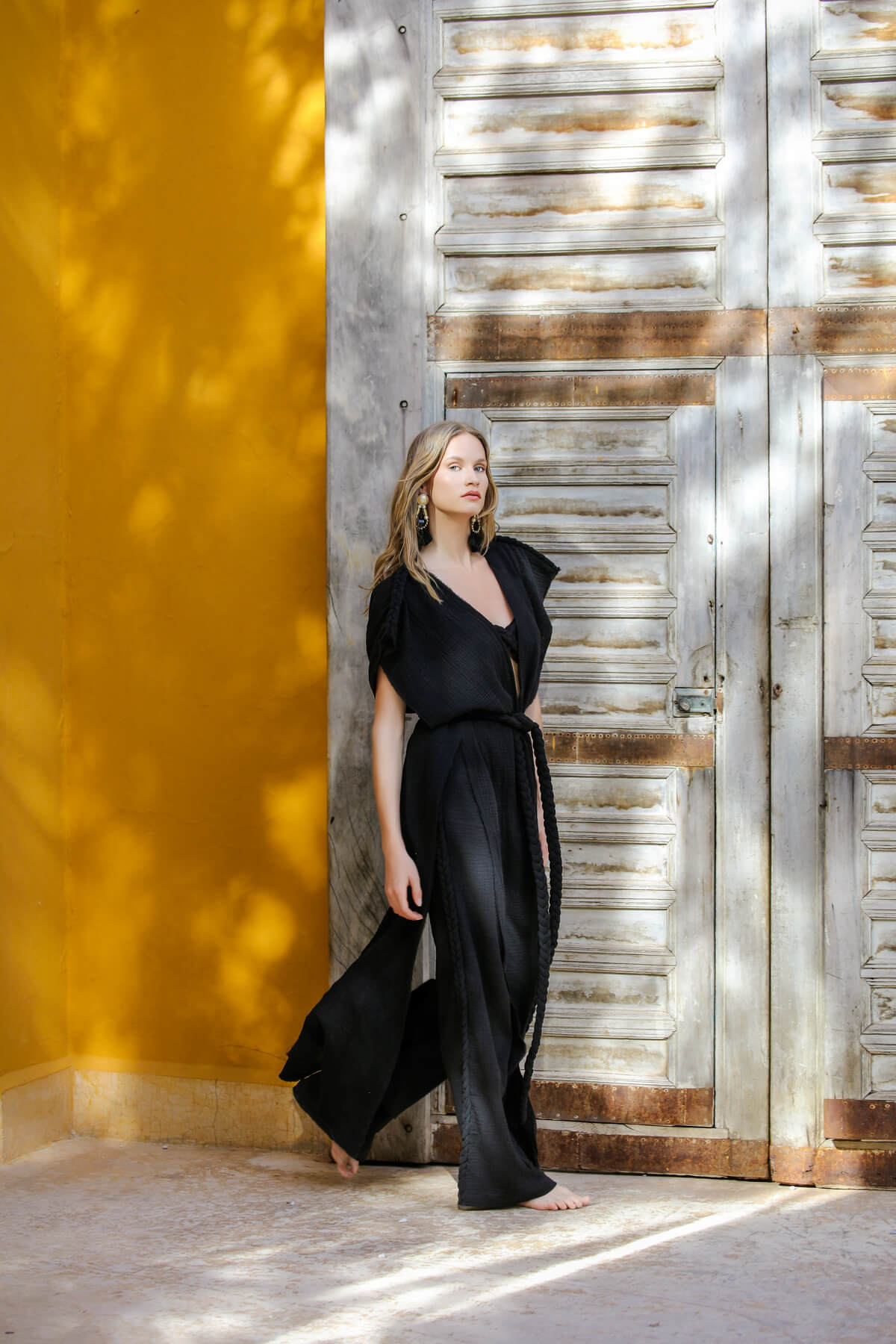 Helen Siyah Kimono