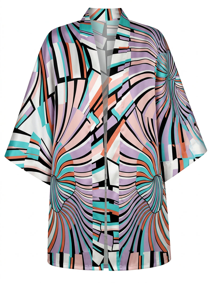 SPLIT KISA KIMONO&ŞORT TAKIM