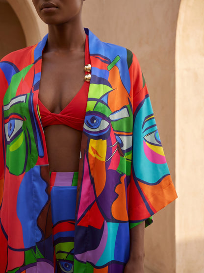 PORTO UZUN Kimono&PANTOLON TAKIM