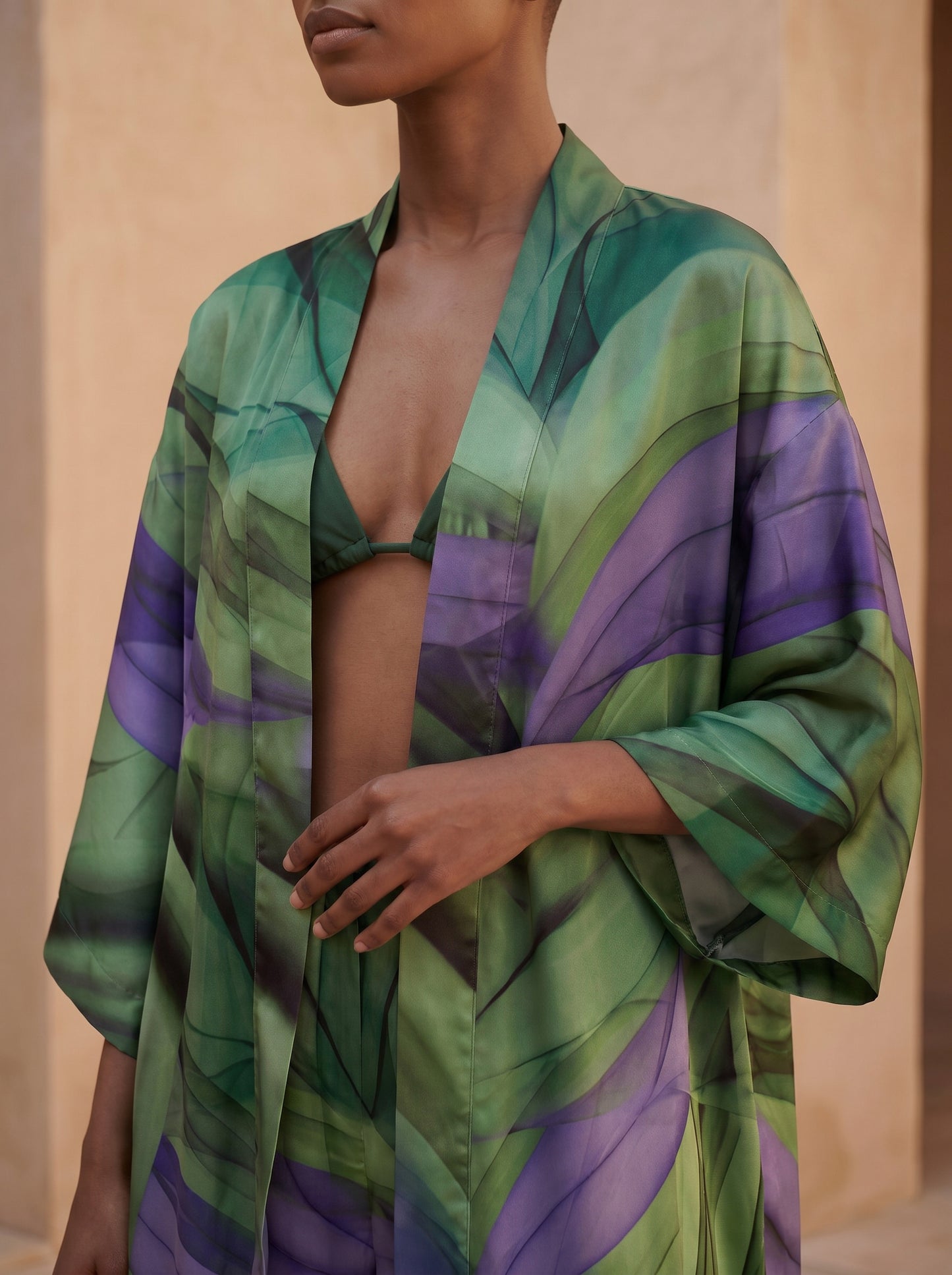 RAVELLO UZUN Kimono&PANTOLON TAKIM