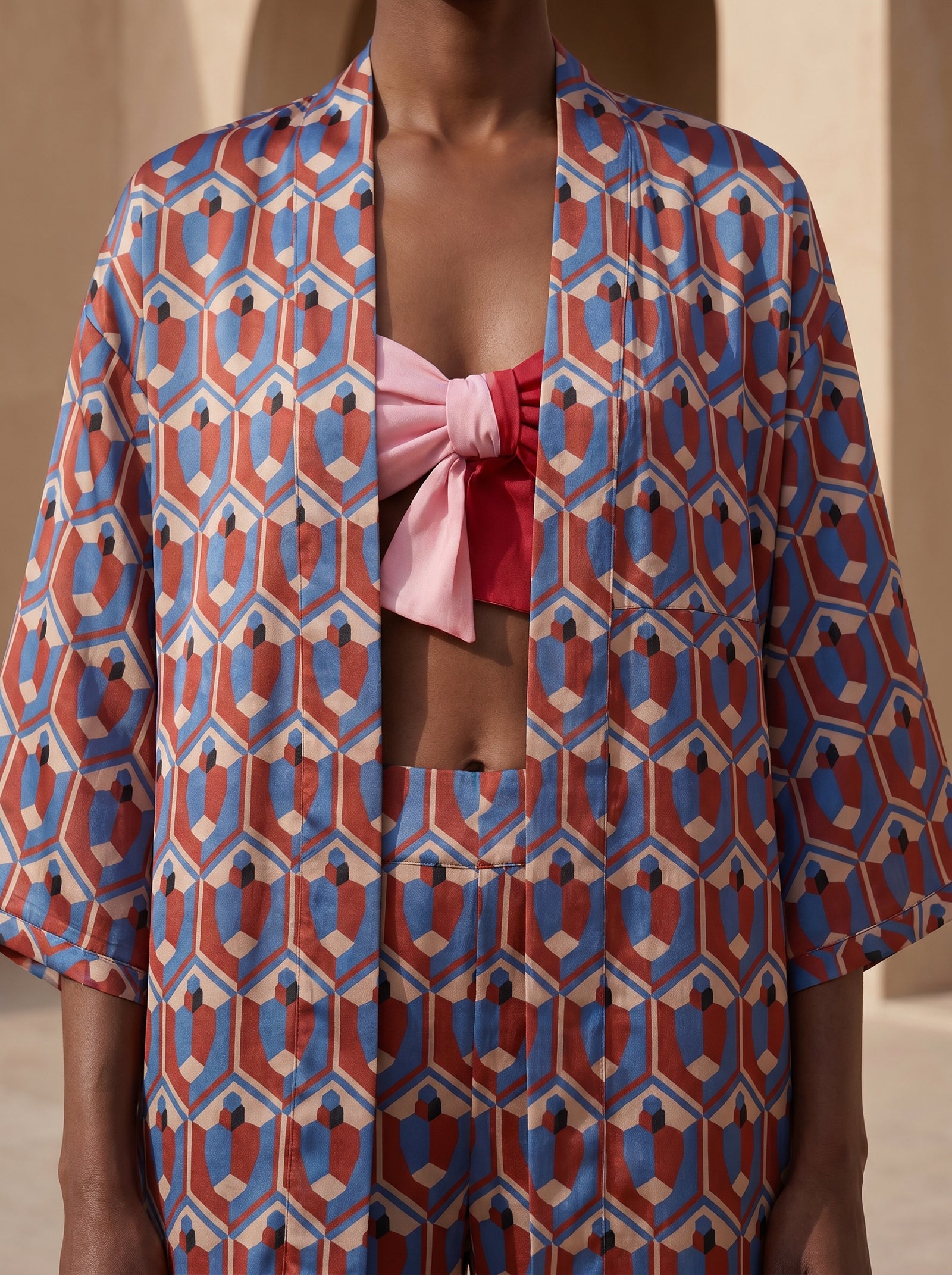 BRAC UZUN KIMONO&PANTOLON TAKIM