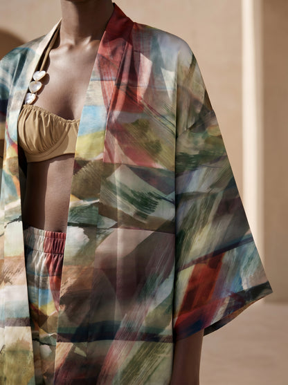 POSITANO KISA Kimono&ŞORT TAKIM