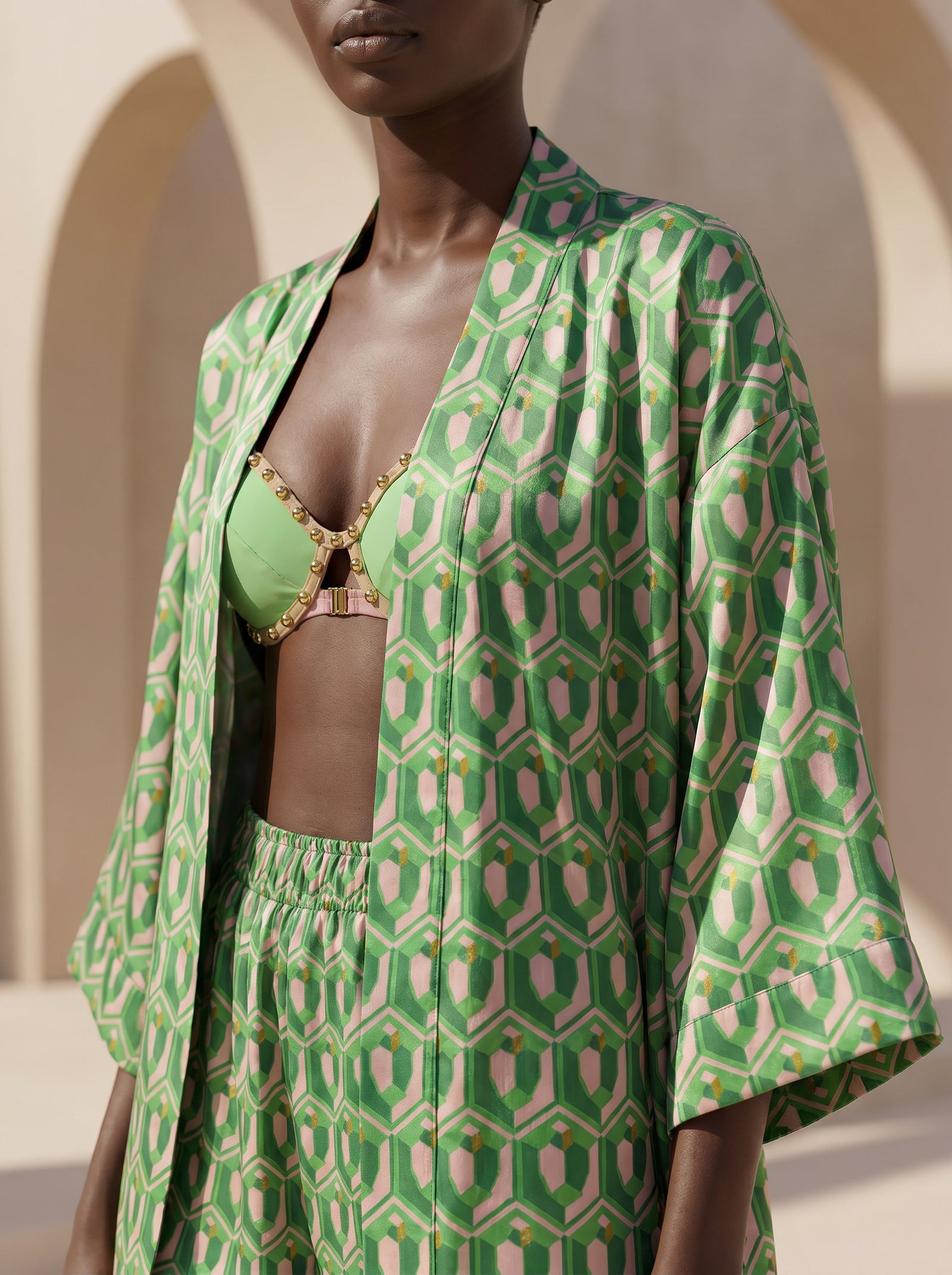 MENTON KISA KIMONO&ŞORT TAKIM