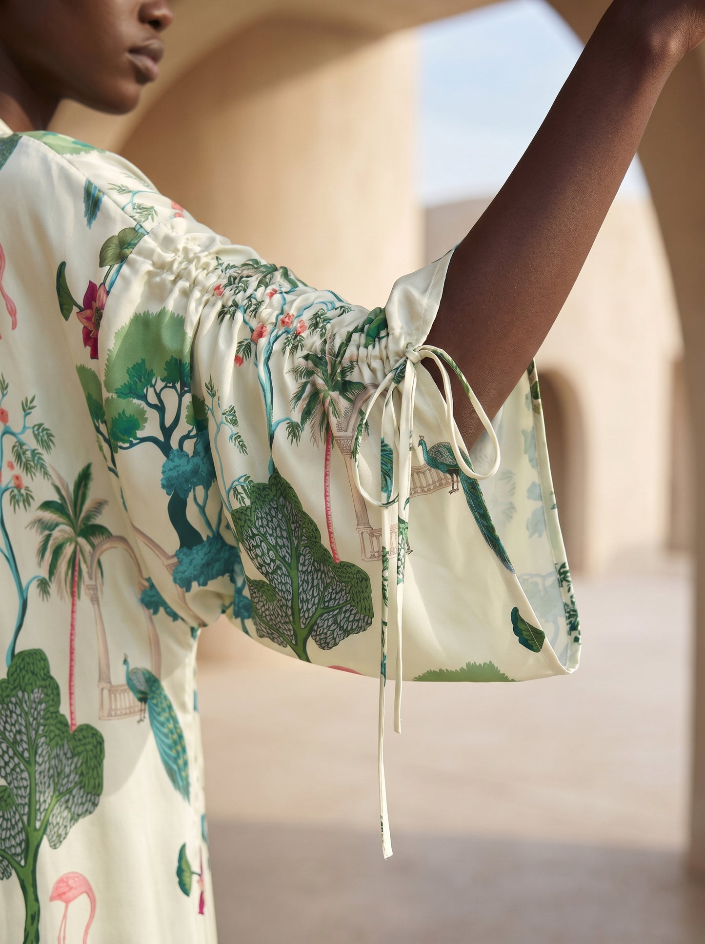 ST. TROPEZ BÜZGÜLÜ UZUN KIMONO