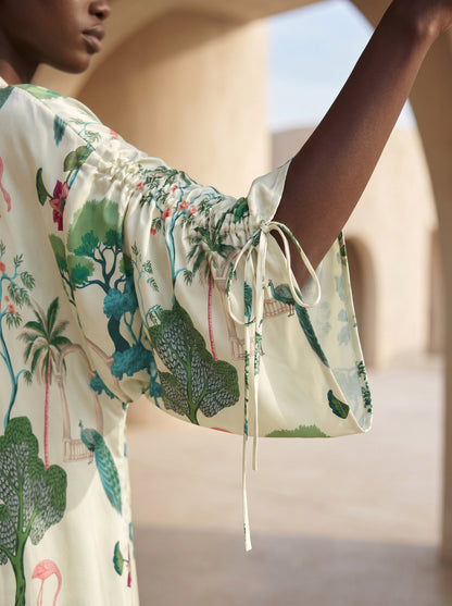 ST. TROPEZ BÜZGÜLÜ UZUN KIMONO