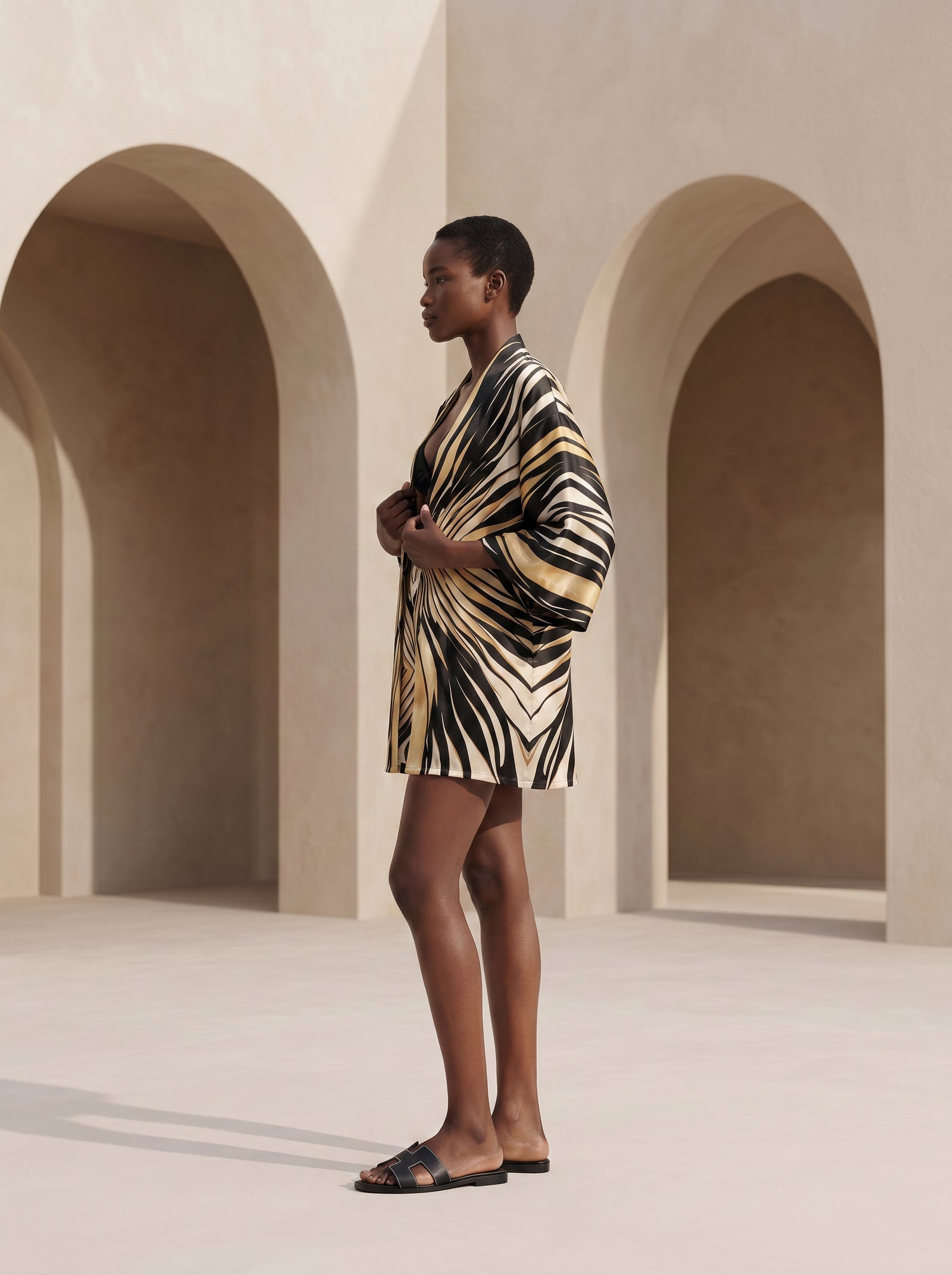 MALAGA KISA KIMONO&ŞORT TAKIM