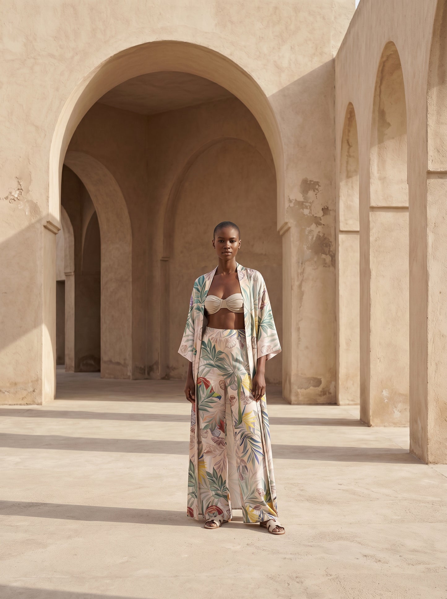 MARBELLA UZUN Kimono&PANTOLON TAKIM
