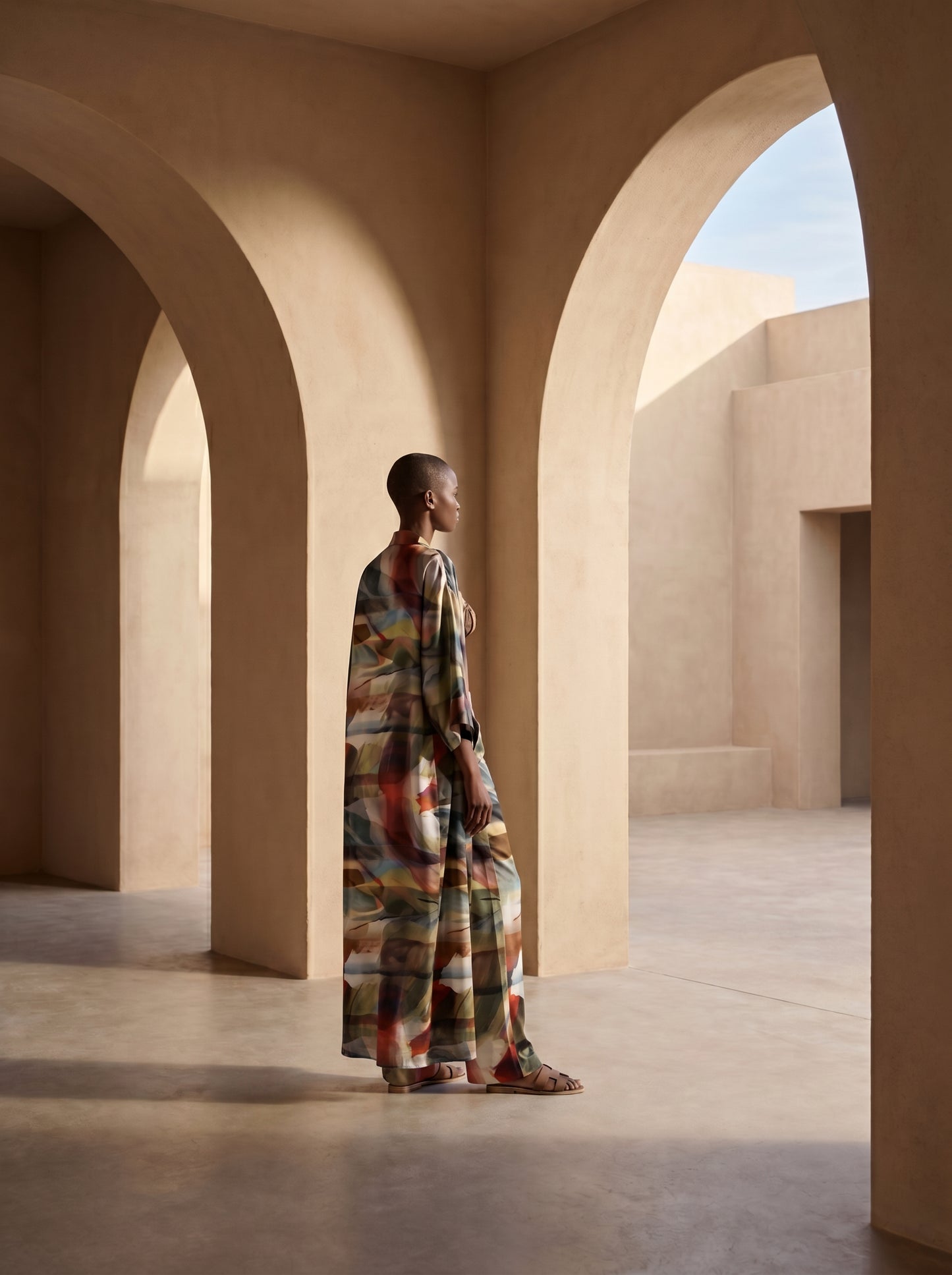 POSITANO UZUN Kimono&PANTOLON TAKIM