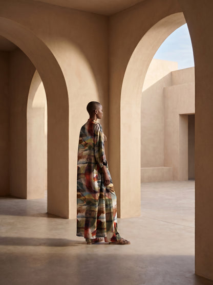 POSITANO UZUN Kimono&PANTOLON TAKIM