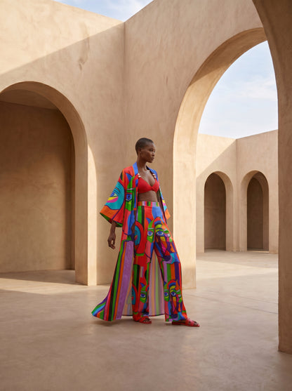 PORTO UZUN Kimono&PANTOLON TAKIM