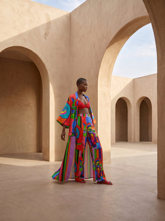 PORTO UZUN Kimono&PANTOLON TAKIM
