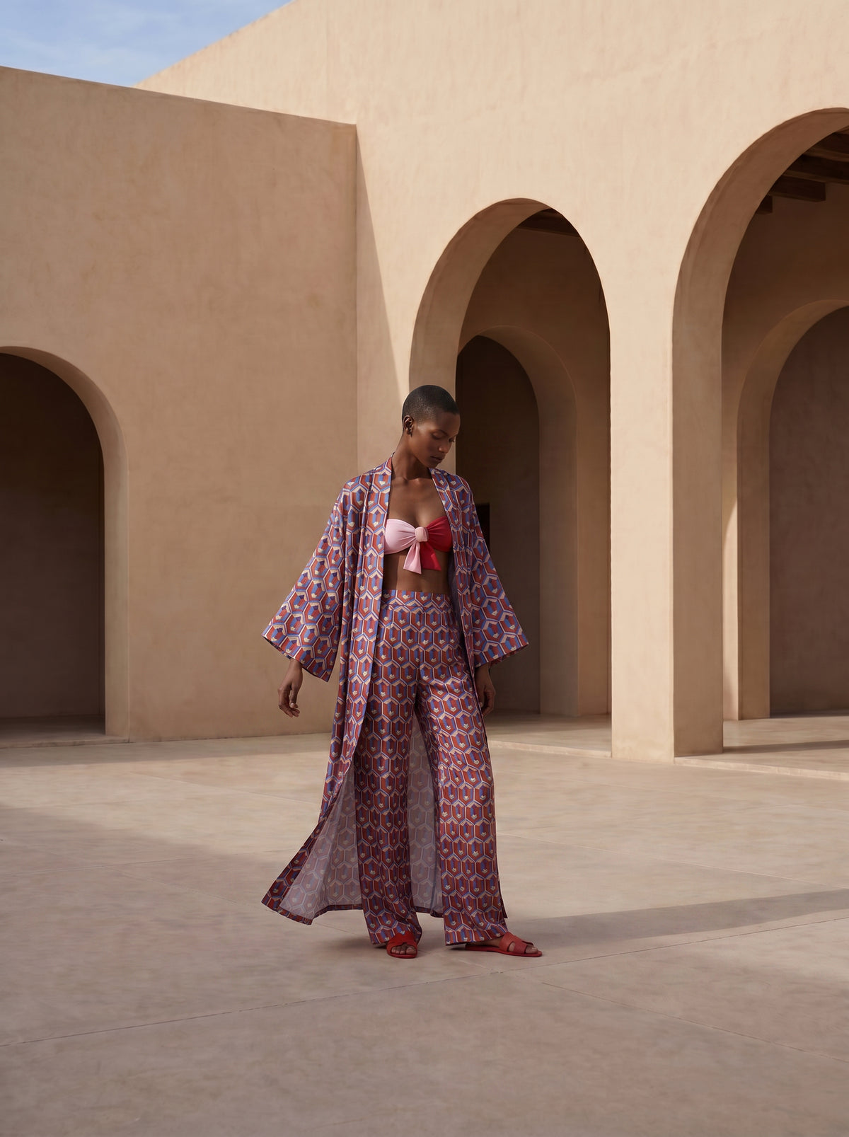 BRAC UZUN KIMONO&PANTOLON TAKIM