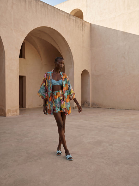 AMALFI KISA Kimono&ŞORT TAKIM