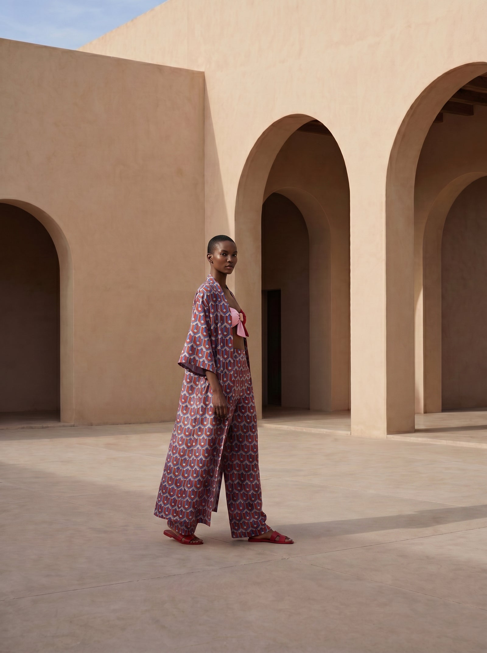 BRAC UZUN KIMONO&PANTOLON TAKIM
