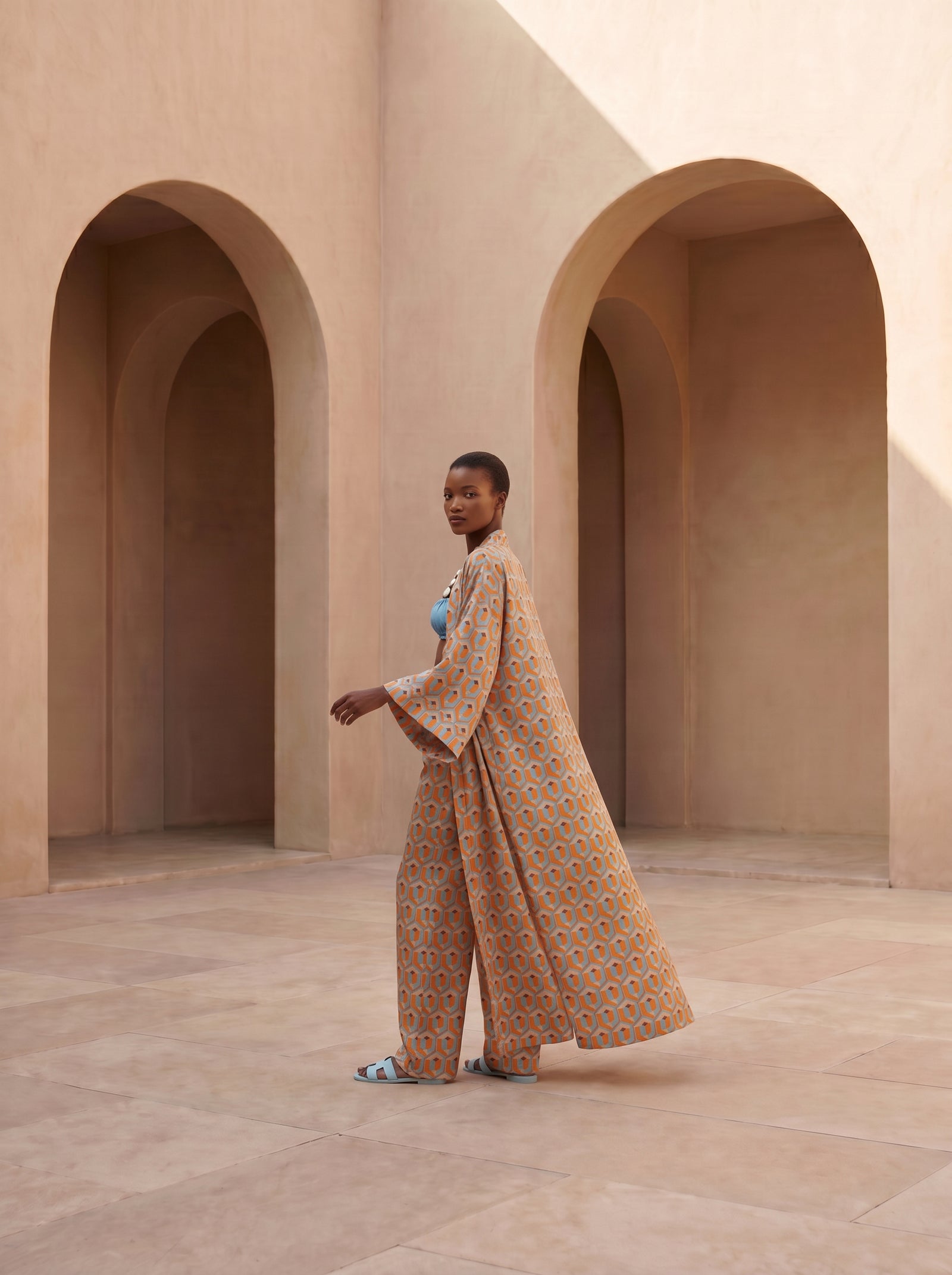 CANNES UZUN KIMONO&PANTOLON TAKIM