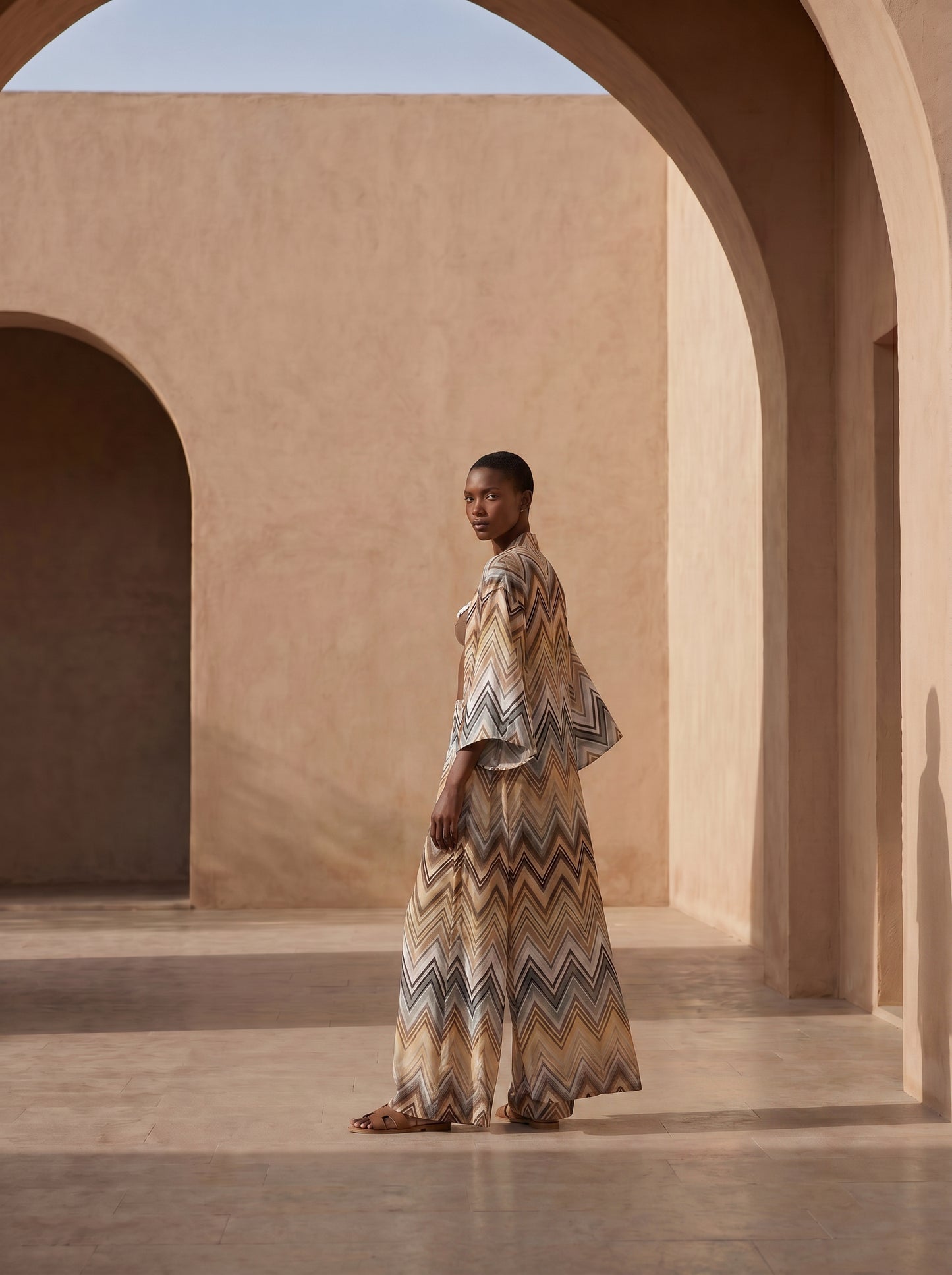 MONACO BÜZGÜLÜ UZUN Kimono