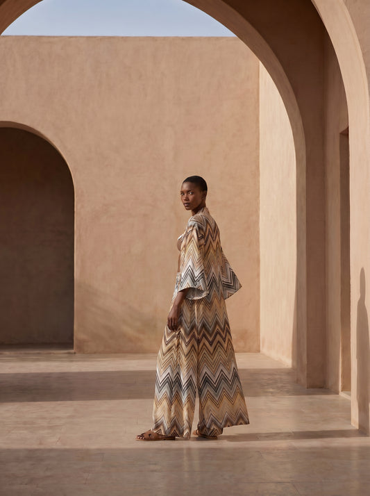 MONACO BÜZGÜLÜ UZUN Kimono