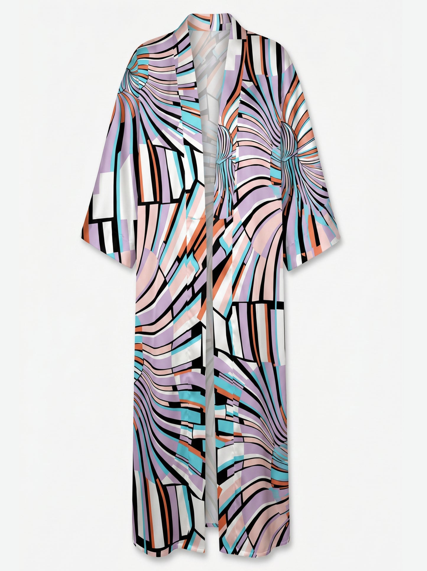 SPLIT BÜZGÜLÜ UZUN Kimono&PANTOLON TAKIM