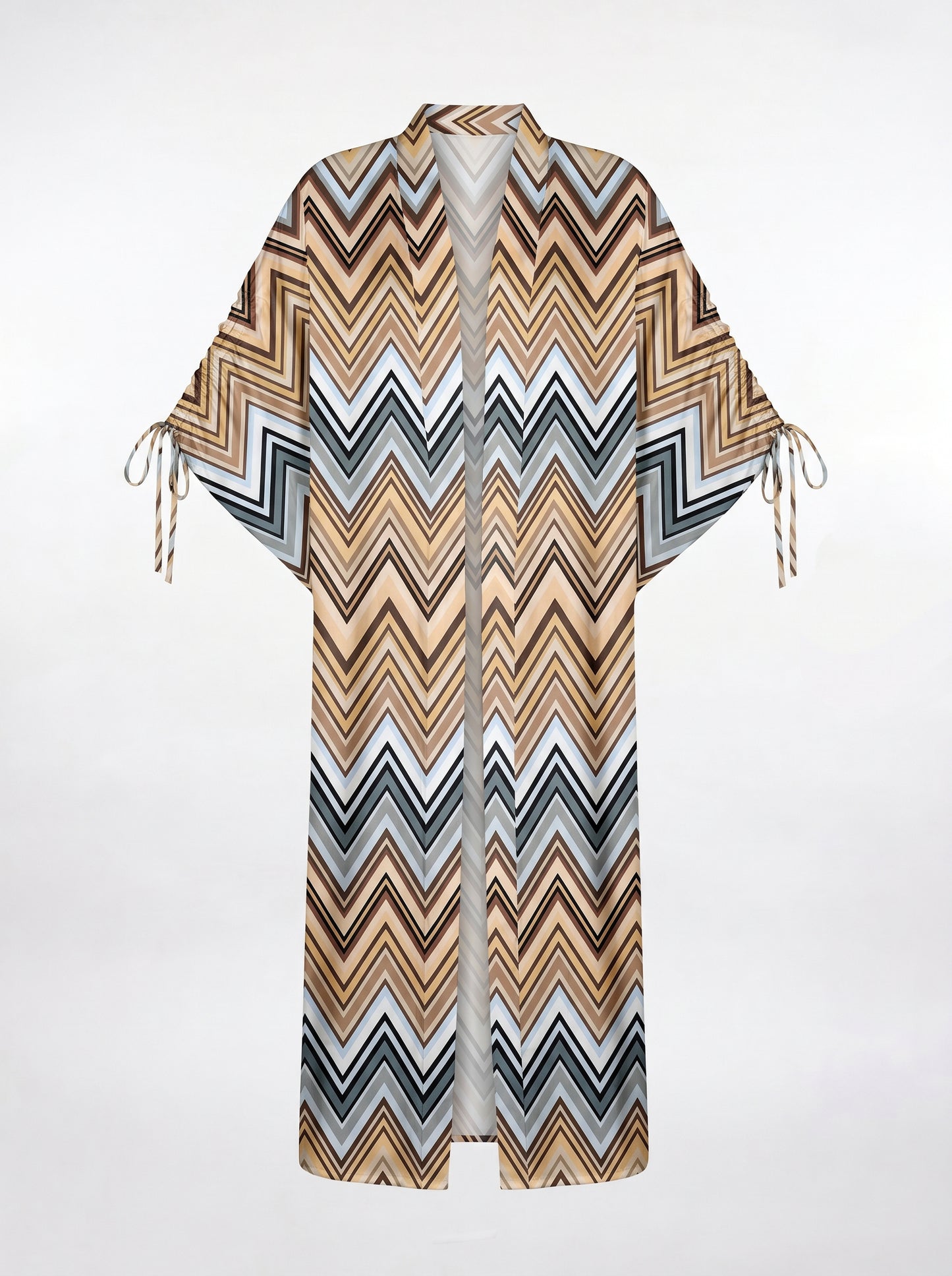 MONACO BÜZGÜLÜ UZUN KIMONO&PANTOLON TAKIM