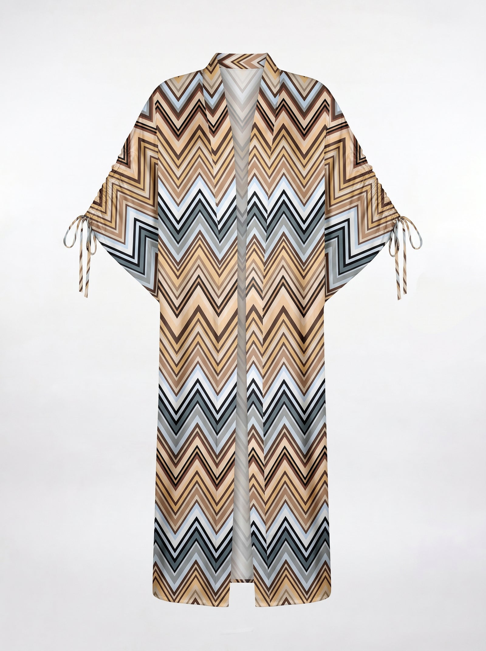 MONACO BÜZGÜLÜ UZUN KIMONO&PANTOLON TAKIM