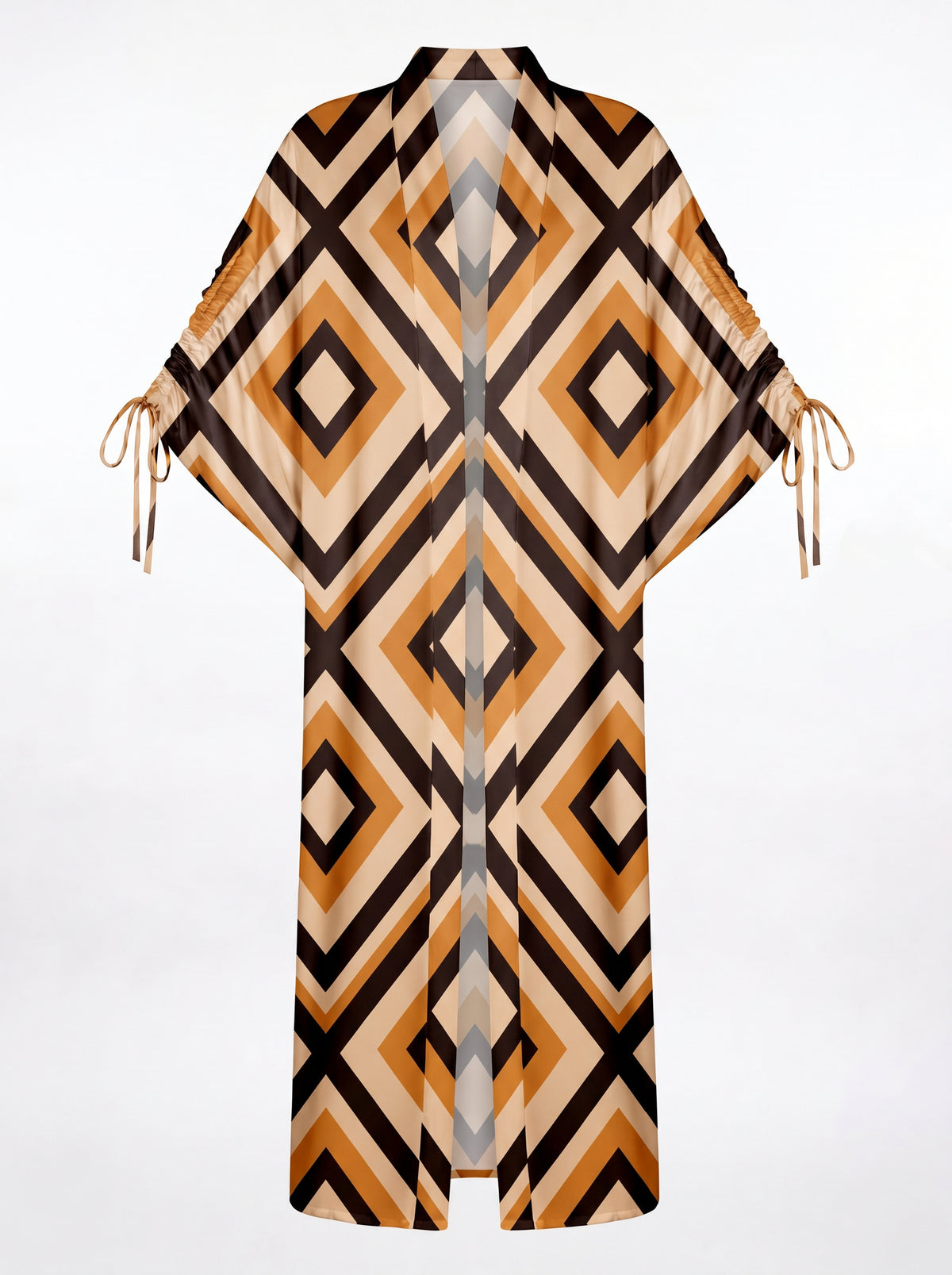 NAXOS BÜZGÜLÜ UZUN KIMONO&PANTOLON TAKIM