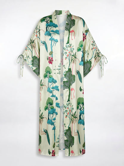 ST. TROPEZ BÜZGÜLÜ UZUN KIMONO