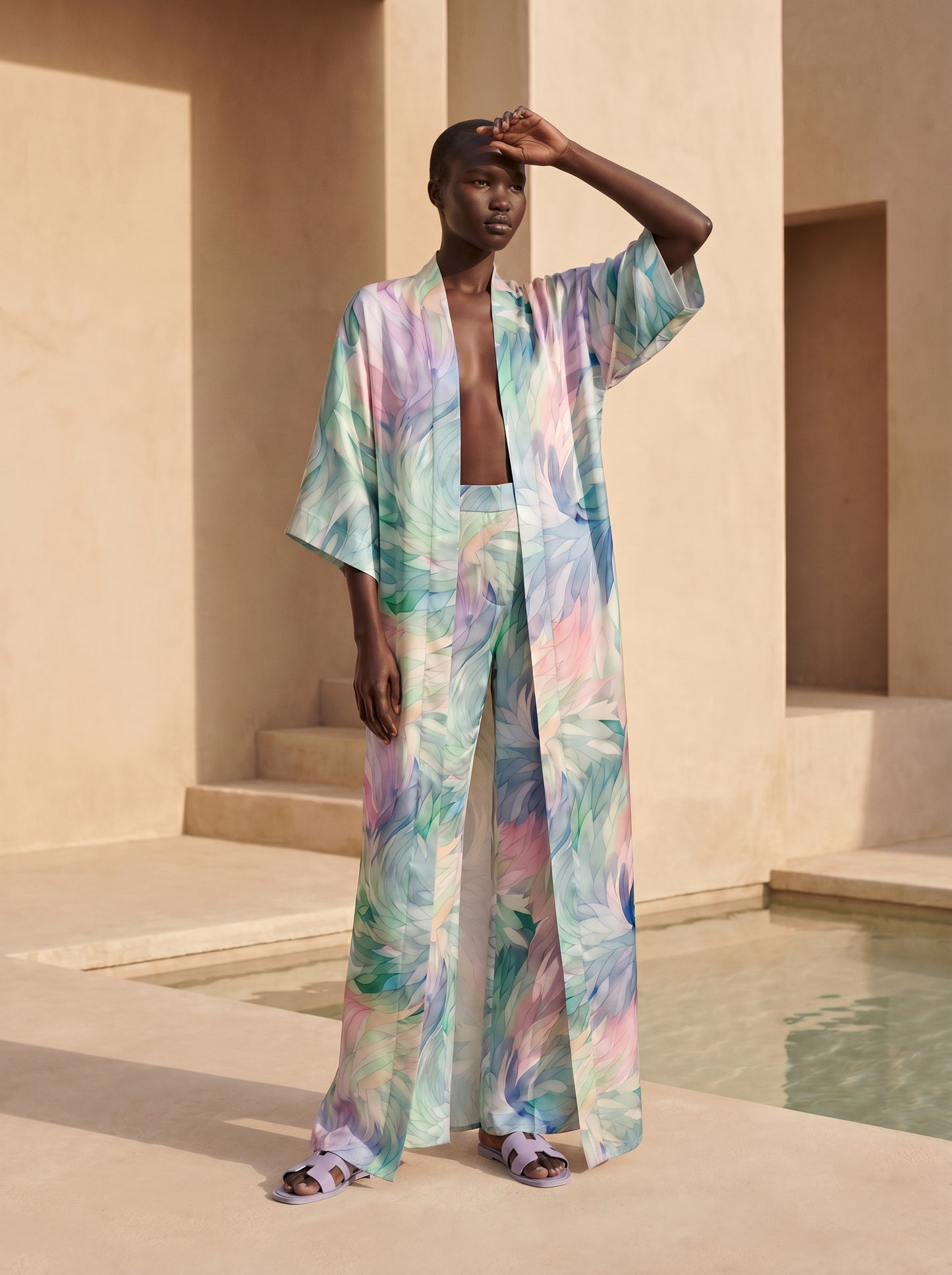 JEJU UZUN Kimono&PANTOLON TAKIM