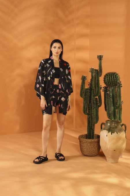 LUMPY JUMPER KISA KİMONO