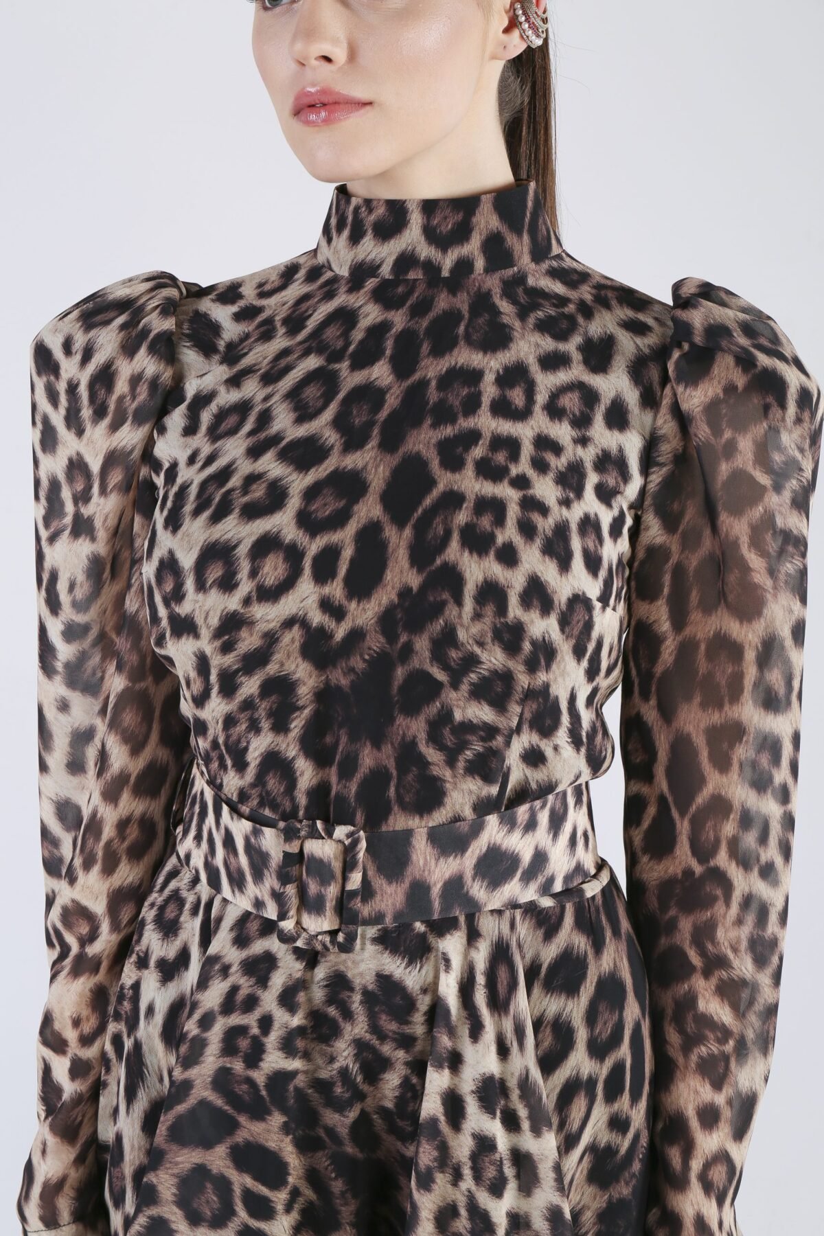 Leopardess Mini Dress - Görsel 4