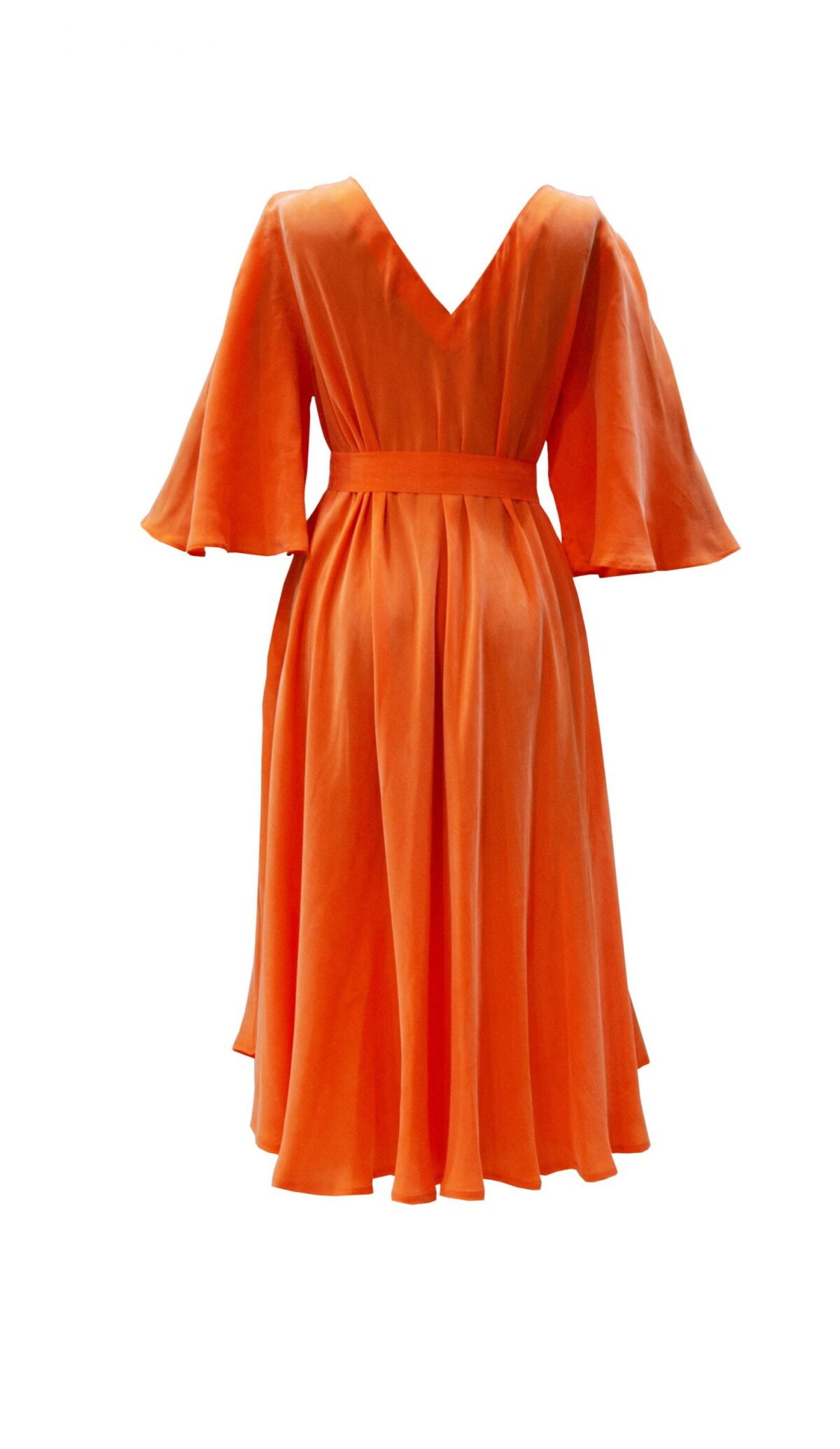 Wavy Orange Dress - Görsel 2